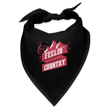 Country Music - Bandana - Schwarz - Vorne