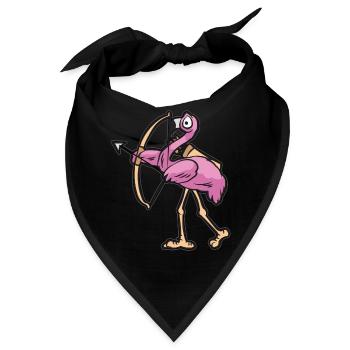 FLAMINGO ARCHERY - Bandana - Schwarz - Vorne