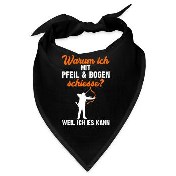 Bogenschütze - Bandana - Schwarz - Vorne