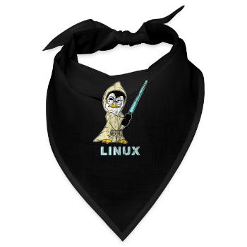 Nerd Linux Informatiker Linux Software Entwickler - Bandana - Schwarz - Vorne