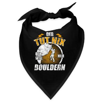 Bouldern Boulder - Bandana - Schwarz - Vorne