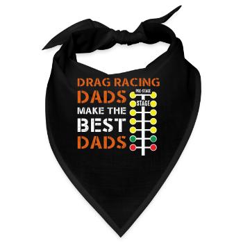 Drag Racing Vater Mechaniker Dragster Rennfahrer - Bandana - Schwarz - Vorne