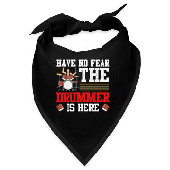 No Fear Drummer ist hier Trommler Perkussion - Bandana - Schwarz - Vorne