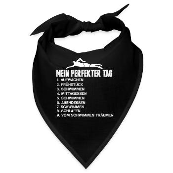Schwimmen Schwimmbad - Bandana - Schwarz - Vorne