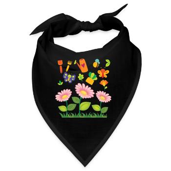 Der Garten - Bandana - Schwarz - Vorne