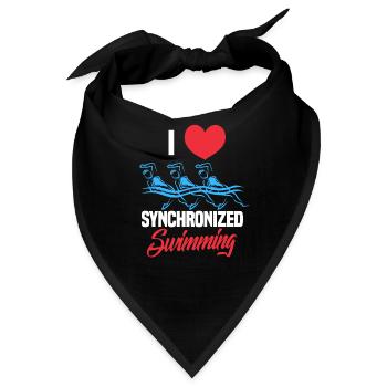 Synchronschwimmen - Bandana - Schwarz - Vorne