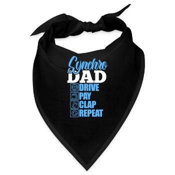 Synchronschwimmen Vater - Bandana - Schwarz - Vorne