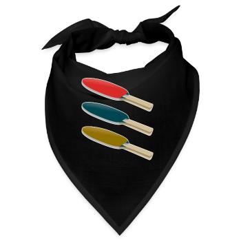 Tischtennisschläger - Bandana - Schwarz - Vorne