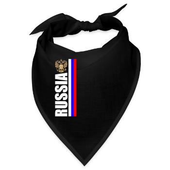 Russland Made in Russia Russe slavs Sowjetunion - Bandana - Schwarz - Vorne