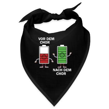 vor dem chor nach dem chor - Bandana - Schwarz - Vorne