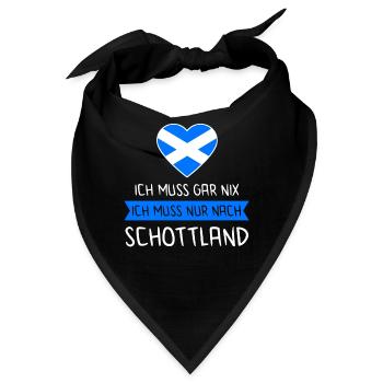 Schottland Schotte Schotten Geschenk - Bandana - Schwarz - Vorne