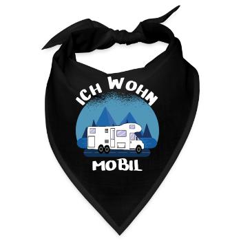 Ich Wohn Mobil - Bandana - Schwarz - Vorne