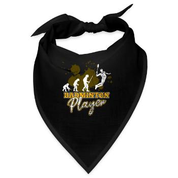 Cooles Badminton - Bandana - Schwarz - Vorne