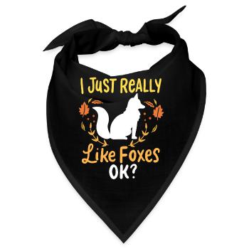 Fuchs Füchse - Bandana - Schwarz - Vorne