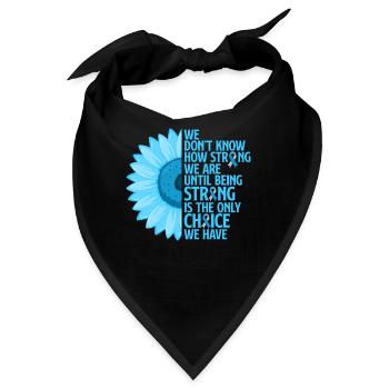 Diabetes Diabetiker Insulin Blutzucker Geschenk - Bandana - Schwarz - Vorne