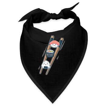 Sushi - Bandana - Schwarz - Vorne