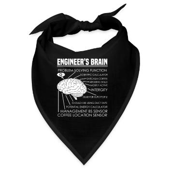 Engineer's Brain Problem Solving - Bandana - Schwarz - Vorne