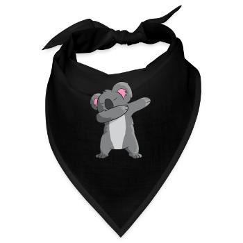 Koala - DAB / Tanzen / dabbing / dabben - Bandana - Schwarz - Vorne