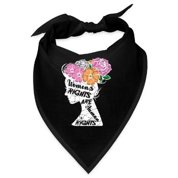 Women's rights are human rights Menschenrechtsanwa - Bandana - Schwarz - Vorne