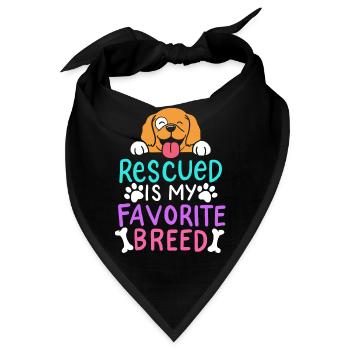 Tierheim Hunde Adoptieren - Bandana - Schwarz - Vorne
