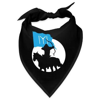 Osman Kurulus Ertugrul Bey Kayi Flagge Osmanischer Liebhaber - Bandana - Schwarz - Vorne