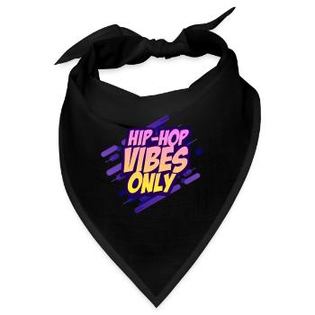 Hip Hop - Bandana - Schwarz - Vorne