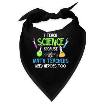 Chemie Physik Lehrer - Bandana - Schwarz - Vorne