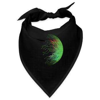 Binär Code - Bandana - Schwarz - Vorne