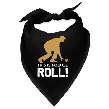 Bowling - So geht's - Bandana - Schwarz - Vorne