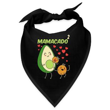 Mamacado 2 Zwillige - Bandana - Schwarz - Vorne
