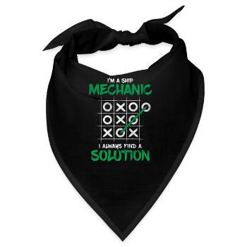 Schiffsmechaniker - Bandana - Schwarz - Vorne