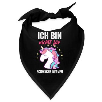 Ich bin nichts für Schwache Nerven - Bandana - Schwarz - Vorne