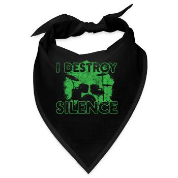 Schlagzeuger Schlagzeug - Bandana - Schwarz - Vorne