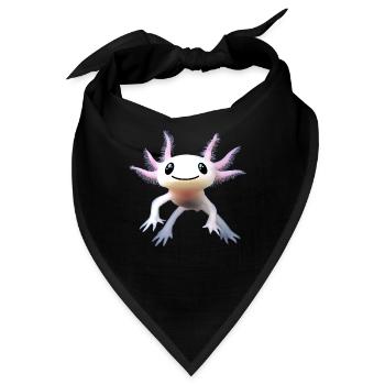 Axolotl - Bandana - Schwarz - Vorne