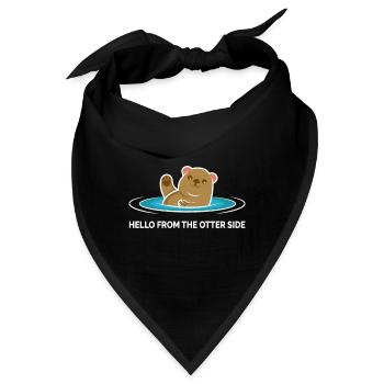 Hello From The Otter Side Joker und glückliche Per - Bandana - Schwarz - Vorne