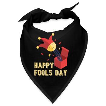 Froher erster April - Prank Scare Box - Bandana - Schwarz - Vorne