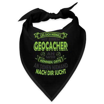Geocaching - Bandana - Schwarz - Vorne
