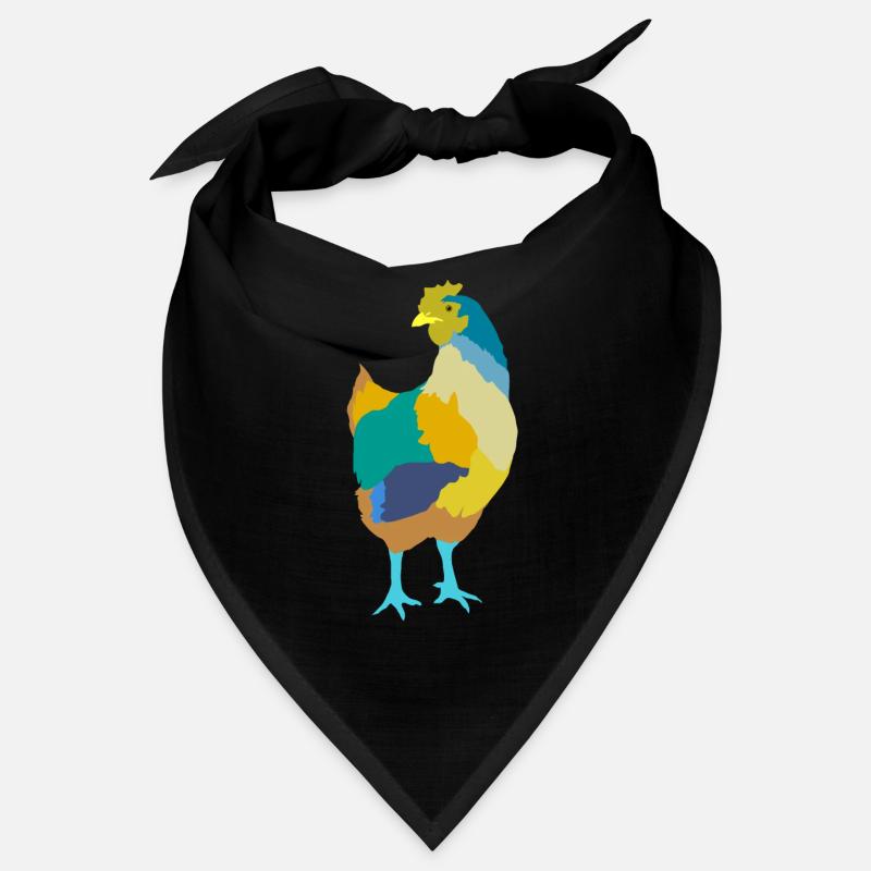 Huhn - Bandana - Schwarz