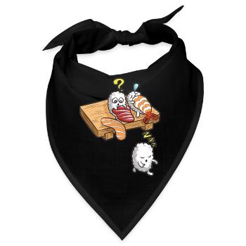 SLEEPWALKING SUSHI - Bandana - Schwarz - Vorne