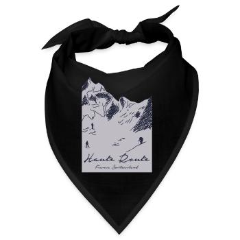 Haute Route - Frankreich, Schweiz - Bandana - Schwarz - Vorne