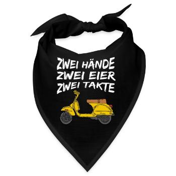 Zweitakter Motorroller - Bandana - Schwarz - Vorne