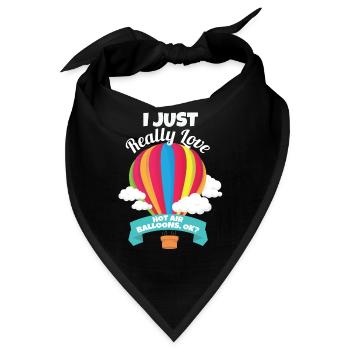 Hot Air Balloons - Bandana - Schwarz - Vorne