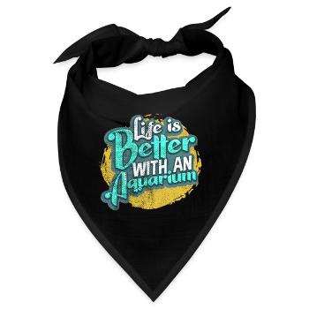 Aquarium - Bandana - Schwarz - Vorne