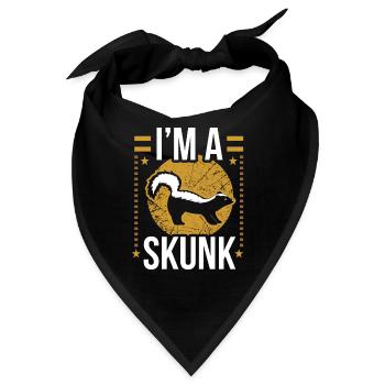 Stinktier - Bandana - Schwarz - Vorne