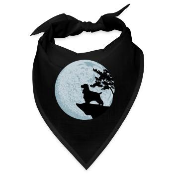 Cocker Spaniel - Bandana - Schwarz - Vorne