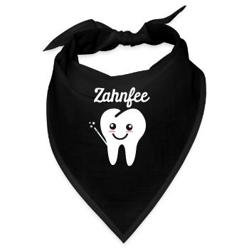 Zahnfee Zahnarzt Ärztin - Bandana - Schwarz - Vorne