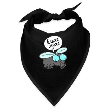 Blacha Mucha Russland Russisch Kyrillisch Russe - Bandana - Schwarz - Vorne