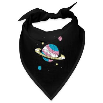 Transgender Planet Transgender Nonbinary Trans - Bandana - Schwarz - Vorne