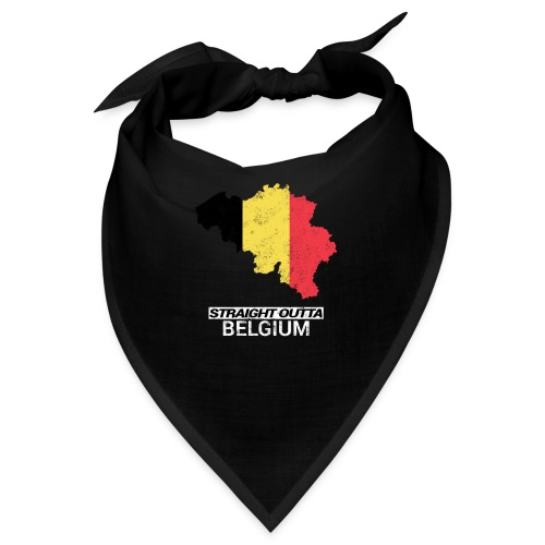 Straight Outta Belgium country map - Bandana