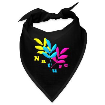 Nature - Bandana - Schwarz - Vorne